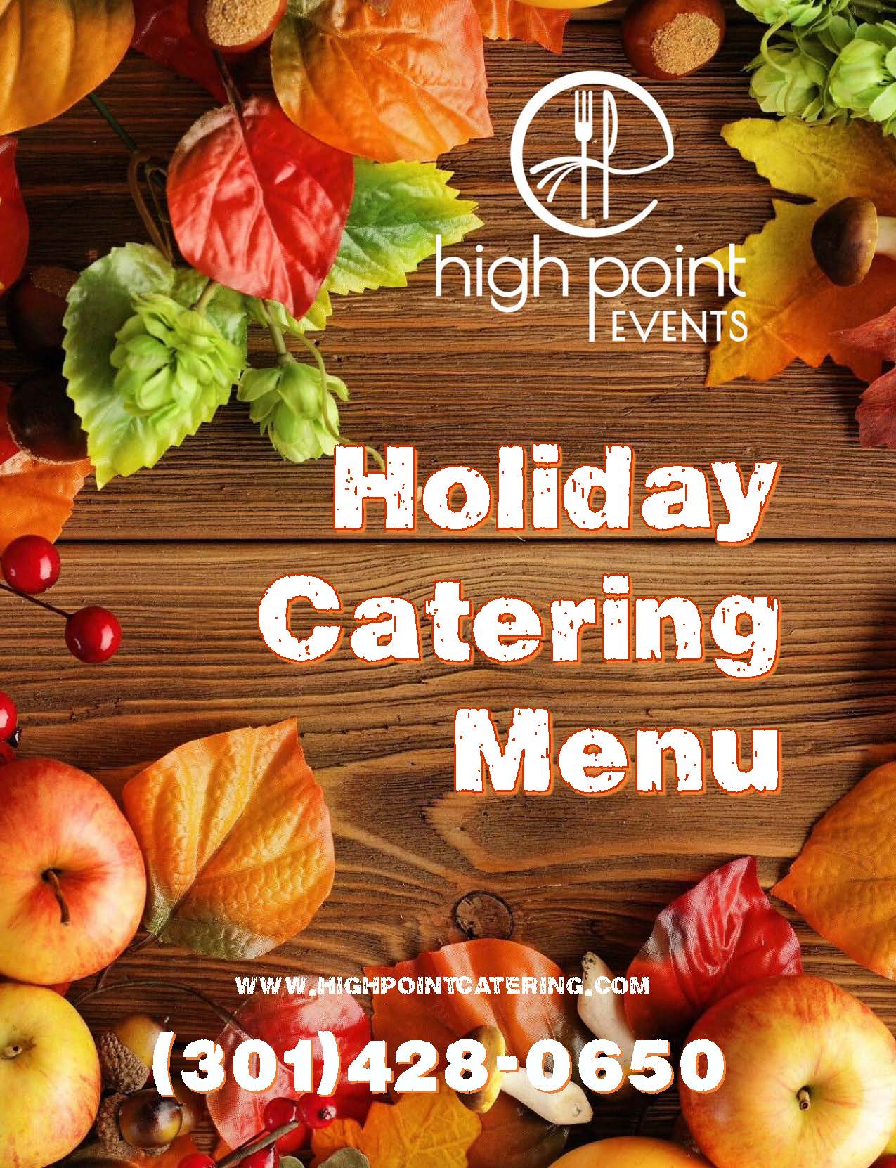 Menus High Point Events & Catering